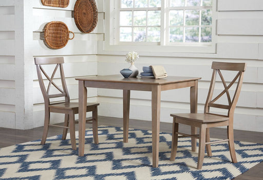 John Thomas Dining Essentials X-Back Side Chair inTaupe Gray image