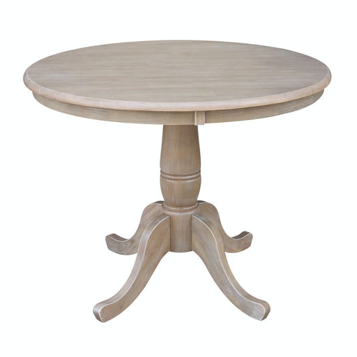 John Thomas Dining Essentials 36'' Pedestal Table in Taupe Gray;T09-30B image