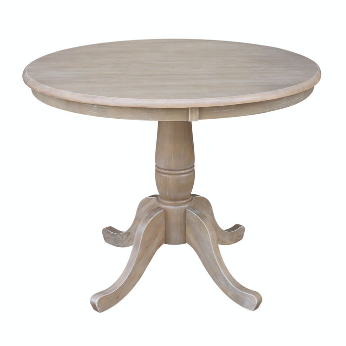 John Thomas Dining Essentials 36'' Pedestal Table in Taupe Gray;T09-30B image