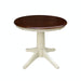 John Thomas Dining Essentials 30'' Pedestal Espresso/Almond image