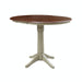 John Thomas Dining Essentials Round Extension Table in espresso/Almond image