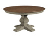 John Thomas Vista 60'' Solid Round Table Top with 30'' Banks Pedestal Base image