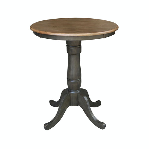 John Thomas Dining Essentials 30'' Pedestal Table in Hickory/Coal image
