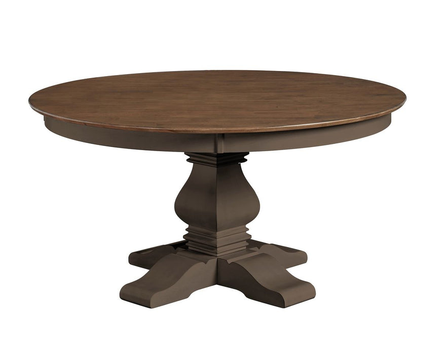 John Thomas Vista 60'' Solid Round Table Top with 30'' Banks Pedestal Base image