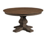 John Thomas Vista 60'' Solid Round Table Top with 30'' Banks Pedestal Base image