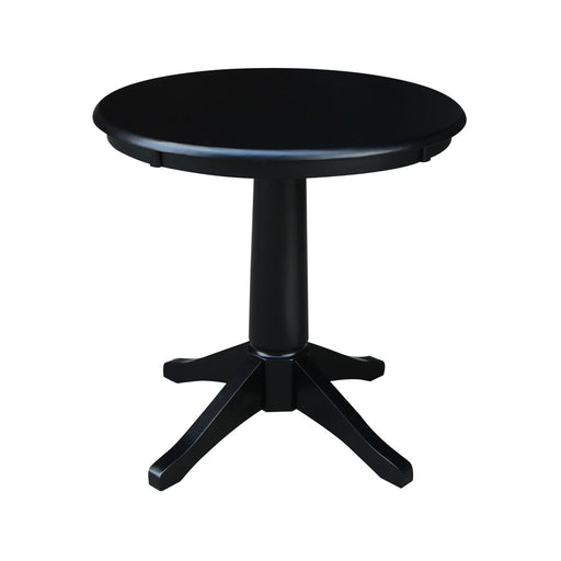 John Thomas Dining Essentials 30'' Pedestal Table in Black image