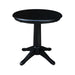 John Thomas Dining Essentials 30'' Pedestal Table in Black image