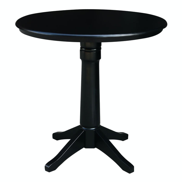 John Thomas Dining Essentials 36'' Pedestal Table in Black image