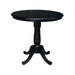 John Thomas Dining Essentials 36'' Pedestal Table in Black image