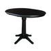 John Thomas Dining Essentials Round Extension Table in Black image