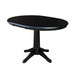 John Thomas Dining Essentials Round Extension Table in Black image