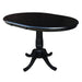 John Thomas Dining Essentials Round Extension Table in Black image
