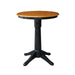 John Thomas Dining Essentials 30'' Pedestal Table in Cherry / Black image