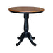 John Thomas Dining Essentials 36'' Pedestal Table in Cherry / Black image
