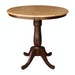 John Thomas Dining Essentials 36'' Pedestal Table in Cinnamon / Espresso image