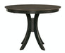 John Thomas Cosmopolitan 36'' H Siena Pedestal Table in Coal & Black image