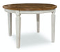 John Thomas Vista Solid Round Top Table in Hickory & Shell image