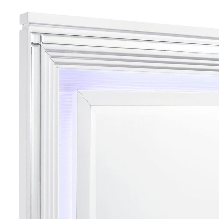 Elements International Twenty Nine Youth Mirror in White