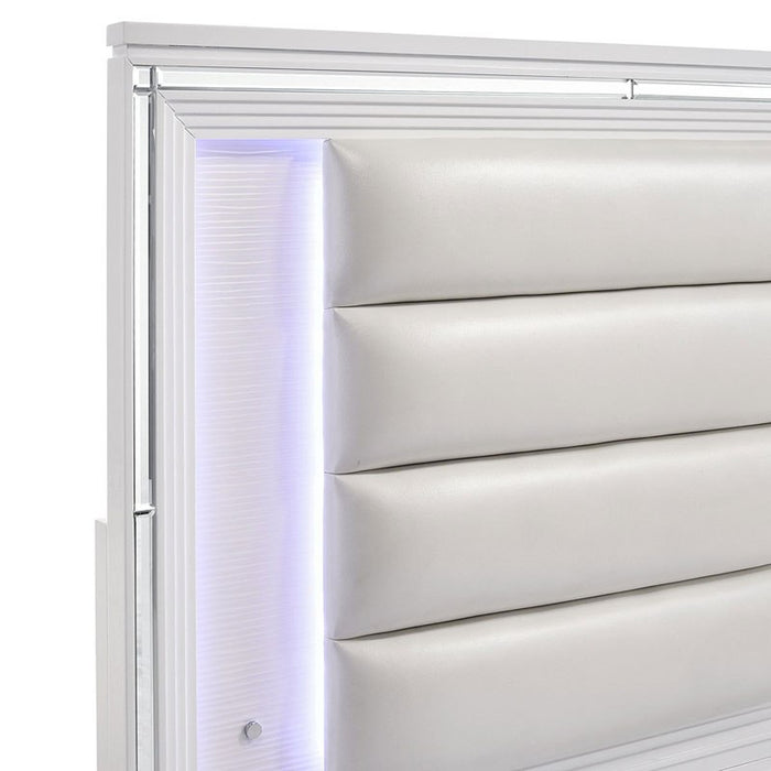 Elements International Twenty Nine Youth Full Panel Bed in White