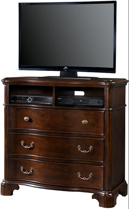 Elements International Tabasco Tv Chest in NC Cherry Lacquer image