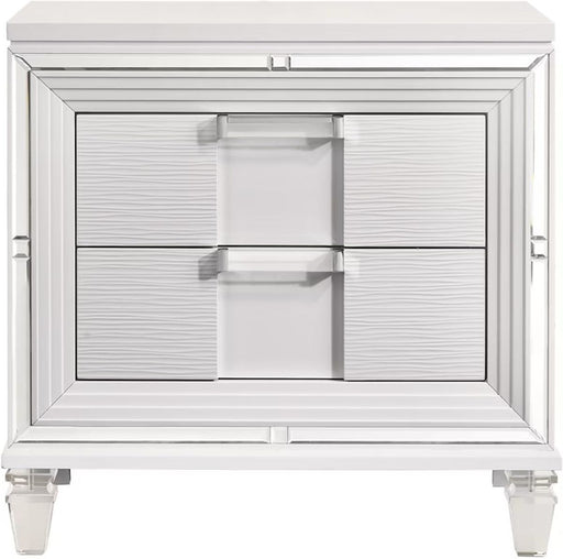 Elements International Twenty Nine Nightstand in White image