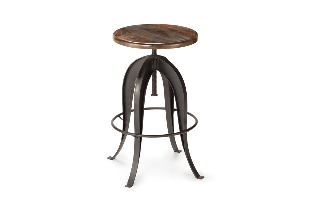 Steve Silver Sparrow Round Setup Stool in Natural Brown (Set of 2) - Furniture House (VA)