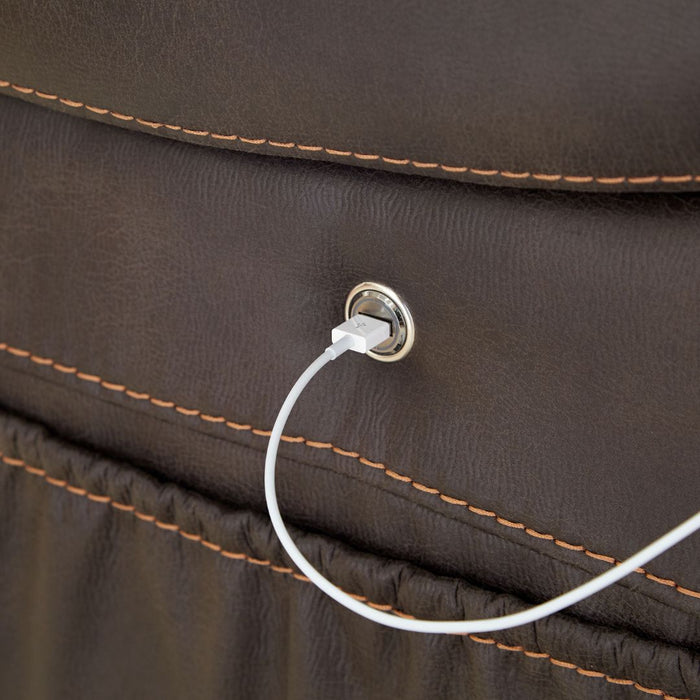 UltraComfort Sedona Medium Power Lift Recliner in Acorn - Furniture House (VA)