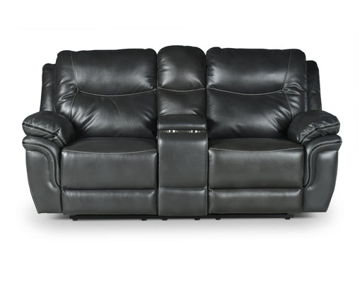 Steve Silver Isabella Manual Reclining Console Loveseat in Grey - Furniture House (VA)