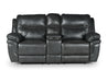 Steve Silver Isabella Manual Reclining Console Loveseat in Grey - Furniture House (VA)
