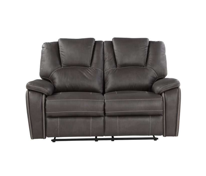 Steve Silver Katrine Manual Reclining Loveseat in Charcoal - Furniture House (VA)