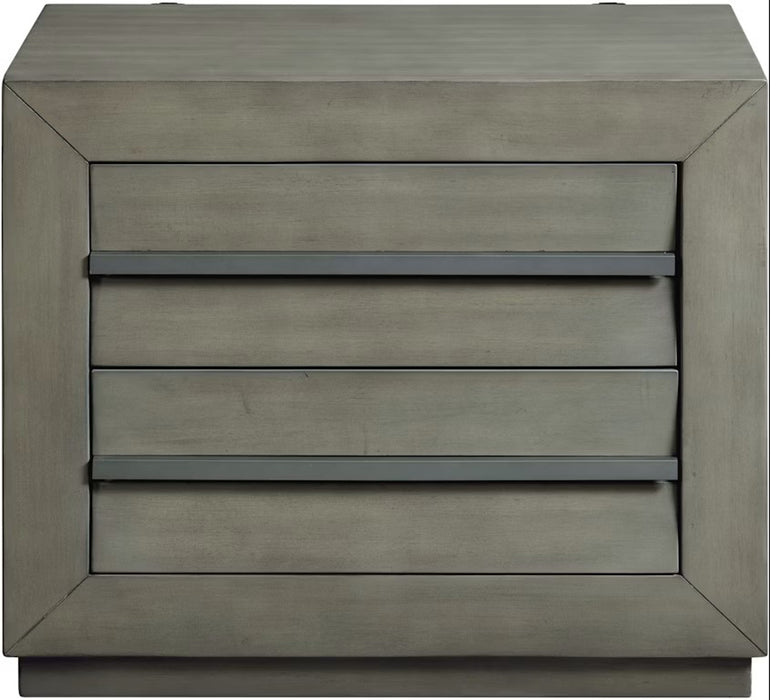 Elements International Zig Nightstand in Grey image